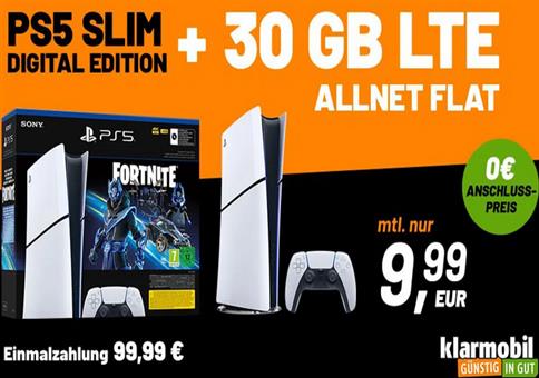 🤯 PS 5 Digital Slim für 99,99€ + Vodafone 30GB für 9,99€ mtl. 